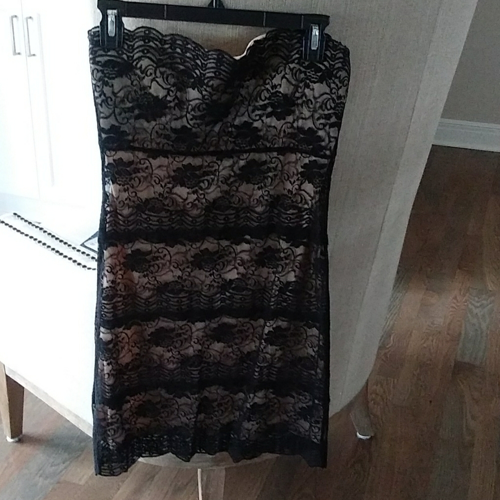 Black mini dress